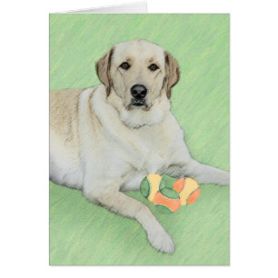 Yellow Labrador Retriever & Tennis Balls Painting