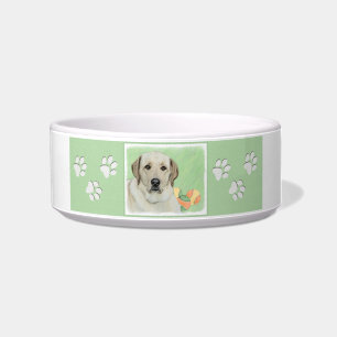 Yellow Labrador Retriever & Tennis Balls Painting Bowl