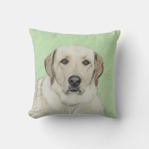 Yellow Labrador Retriever & Tennis Balls Painting Cushion
