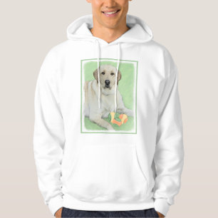 Yellow Labrador Retriever & Tennis Balls Painting Hoodie