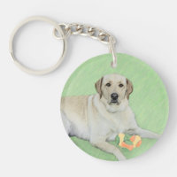 Yellow Labrador Retriever & Tennis Balls Painting