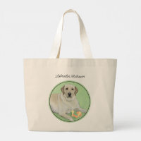 Yellow Labrador Retriever & Tennis Balls Painting