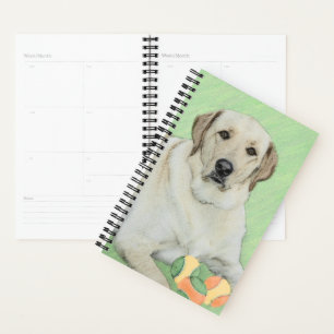 Yellow Labrador Retriever & Tennis Balls Painting Planner