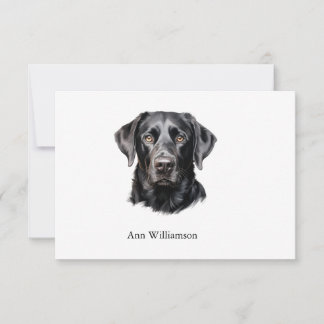 Yellow Labrador Retriever Thank You Card