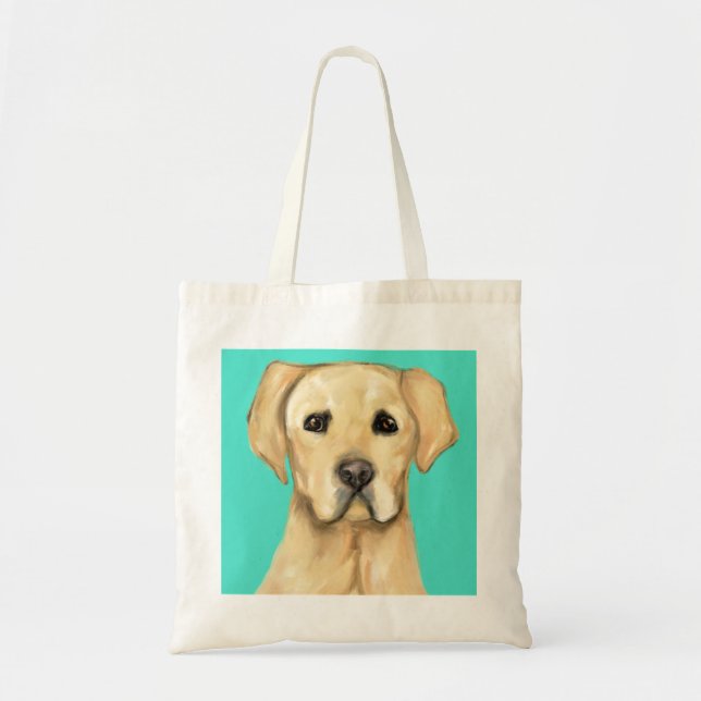 YELLOW LABRADOR RETRIEVER TOTE BAG (Front)