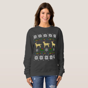Yellow Labrador Retriever Trio Ugly Christmas  Tee