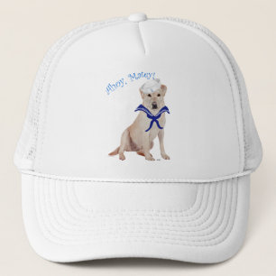 Yellow Labrador Sailor Trucker Hat