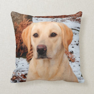 labrador retriever throw pillow