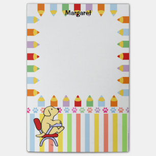 Yellow Labrador Student 1 Post-it Notes