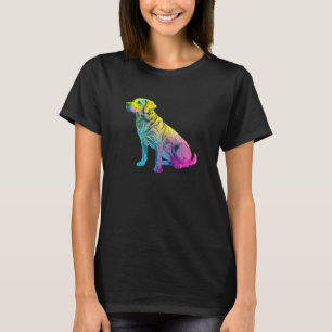 Yellow Labrador Synthwave 80s Retrowave Aesthetic T-Shirt