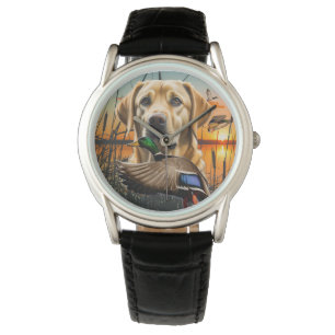 Yellow Labrador Watch, Duck Hunting Watch