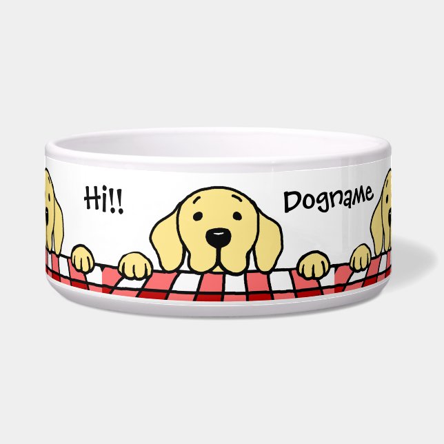 Yellow Labrador watching you Kitchen (Front)