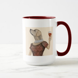 Yellow Labrador Wine Snob Mug