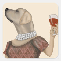 Yellow Labrador Wine Snob
