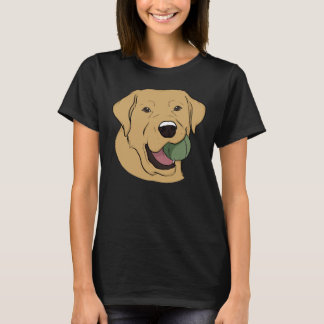 Yellow Labrador With Ball T-Shirt
