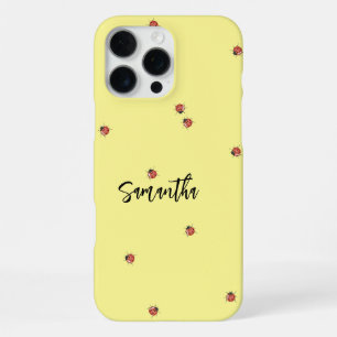 Yellow Ladybug iPhone 16 Pro Max Case