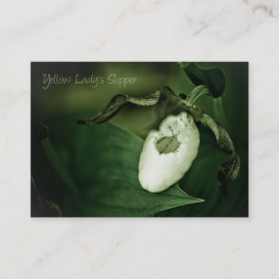 Yellow Lady's Slipper Business Card