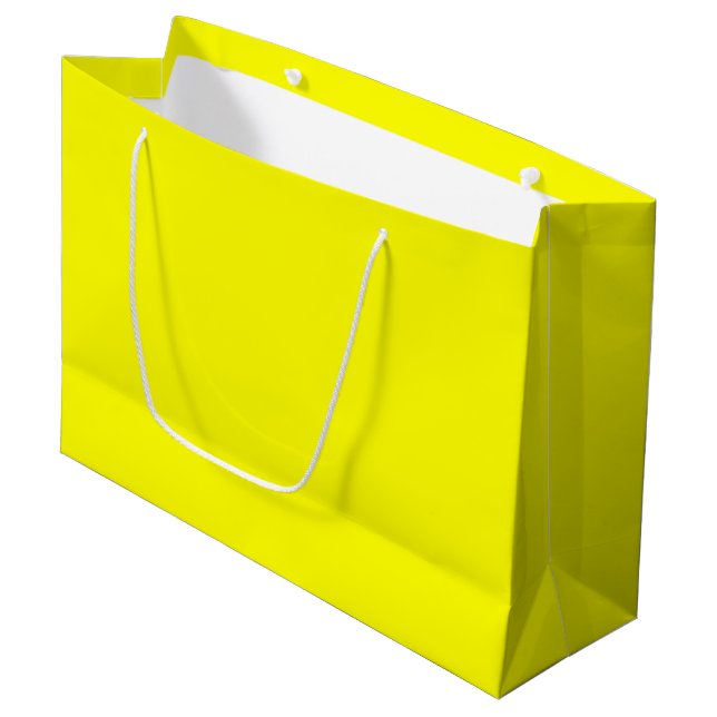 Yellow Large Gift Bag (Front Angled)