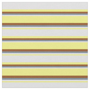 Yellow, Lavender, Slate Grey & Brown Coloured Fabric