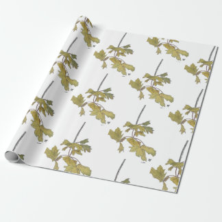 Yellow Leaf Summer Wrapping Paper