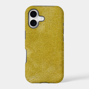 Yellow leather
