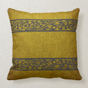 Yellow Leather Cushion