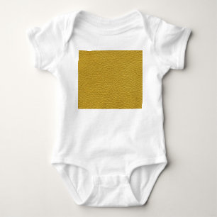 Yellow Leather Texture Seamless Closeup Baby Bodysuit