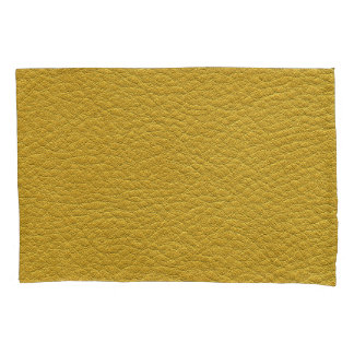 Yellow Leather Texture Seamless Closeup Pillowcase