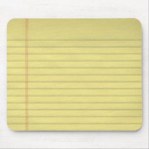 Yellow Legal Paper Mousepad