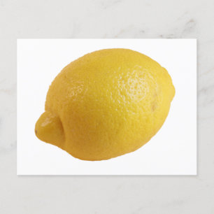 Yellow Lemon, a Bright Fresh Eyecatching Citrus Postcard