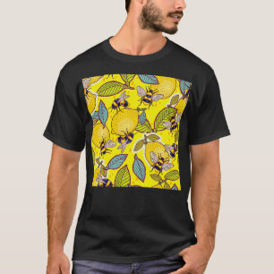 Yellow lemon and bee garden 2 T-Shirt