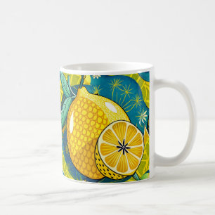 Yellow lemon and bee garden Coffee Mug