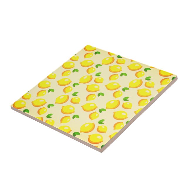 Yellow Lemon Ceramic Tile (Side)