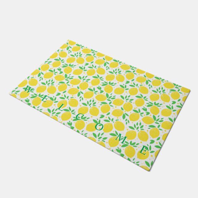 Yellow Lemon Doormat (Angled)