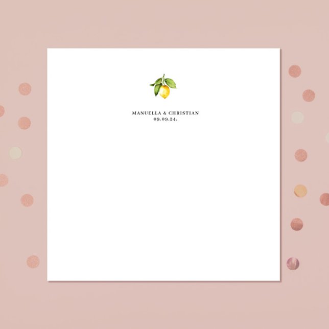 Yellow Lemon  Napkin (Creator Uploaded)