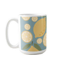 Yellow Lemon Seamless Pattern