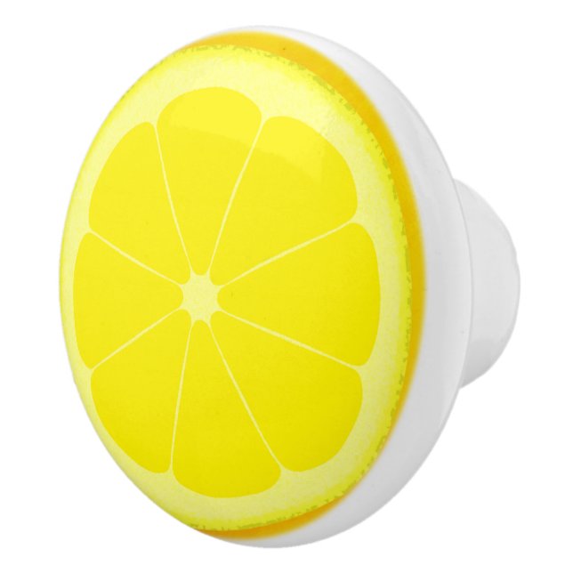 Yellow lemon slice knob handle (Right)