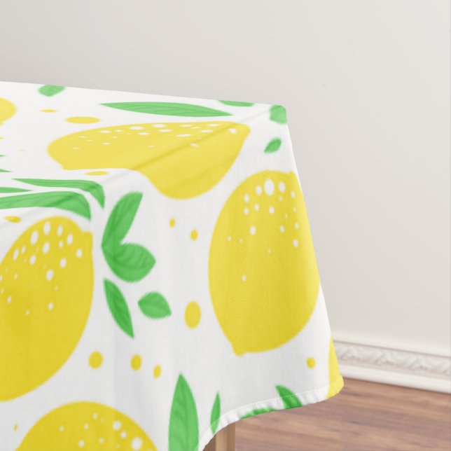 Yellow Lemon Tablecloth (In Situ)