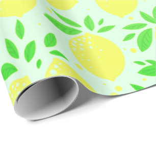 Yellow Lemon Wrapping Paper