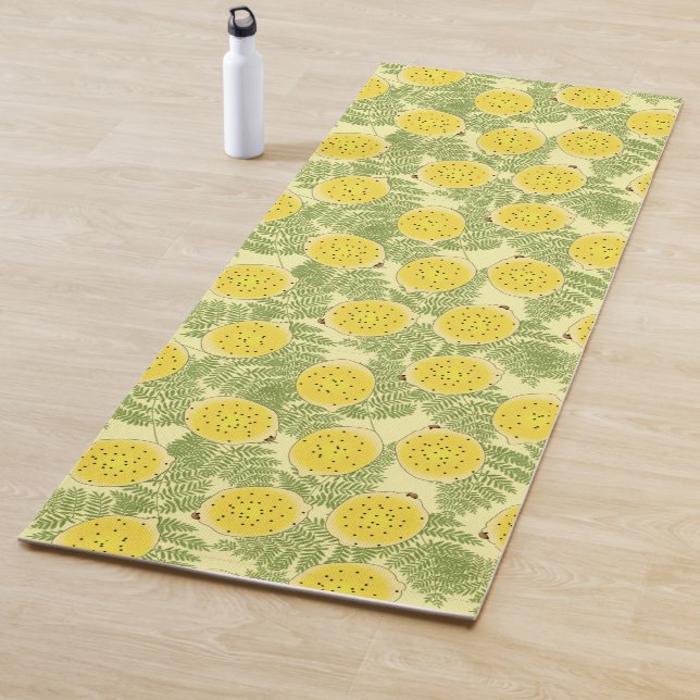 Yellow Lemon yoga mat (In Situ)