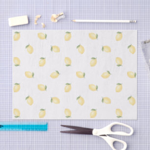 Yellow Lemons Fruit Bridal Shower Tissue Paper