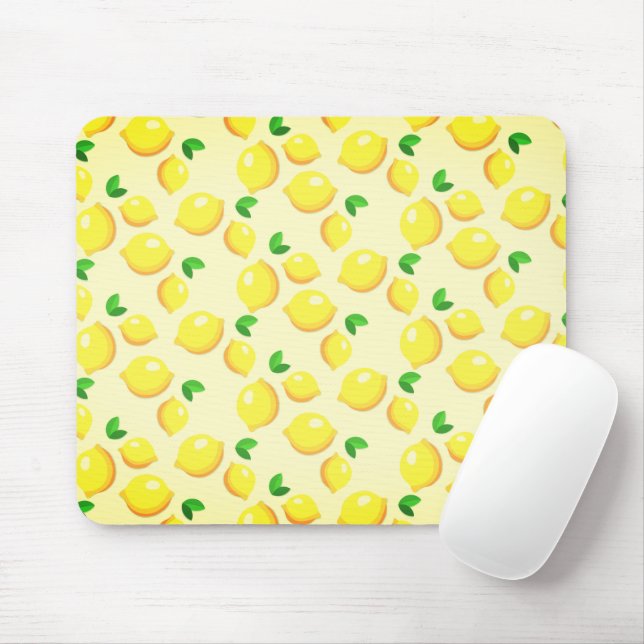 Yellow Lemons Mouse Pad (With Mouse)