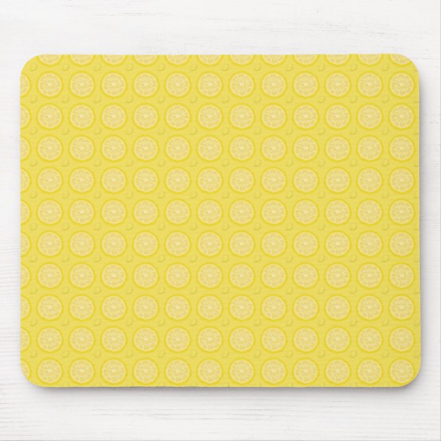 Yellow Lemons Mouse Pad (Front)
