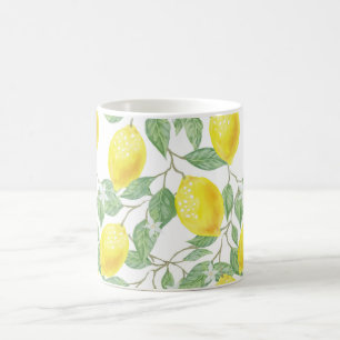Yellow Lemons on Vine  Coffee Mug