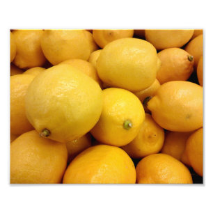 Yellow Lemons Photo Print