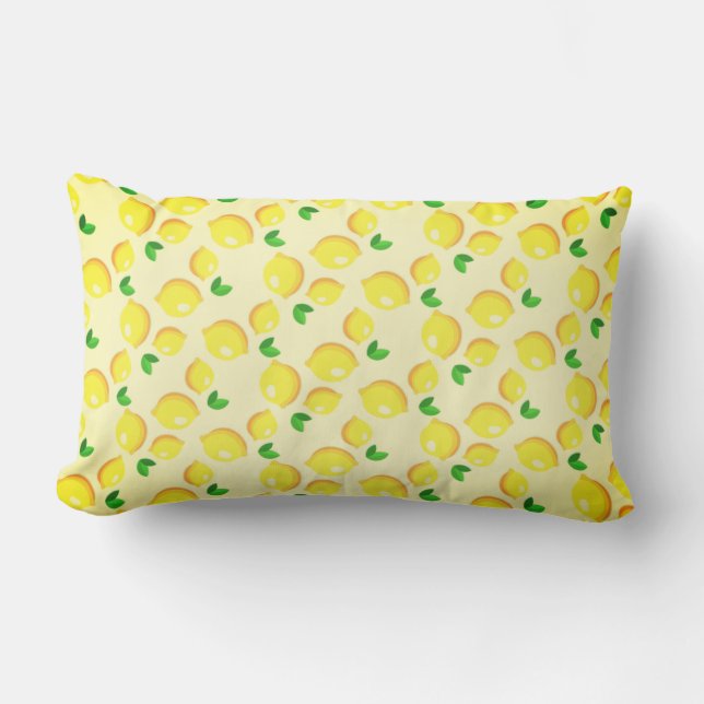 Yellow Lemons Pillow (Front)