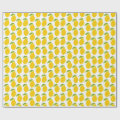 Design Own Pattern Paper Yellow lemons, seamless artistic pattern. wrapping paper | Zazzle