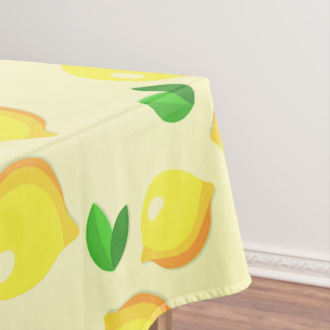 Yellow Lemons Tablecloth (In Situ)