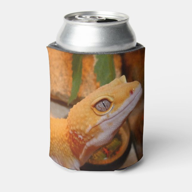 Yellow Leopard Gecko Can Cooler (Can Back)
