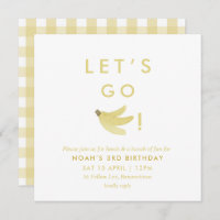 Yellow Lets Go Bananas Birthday Banana Party Theme